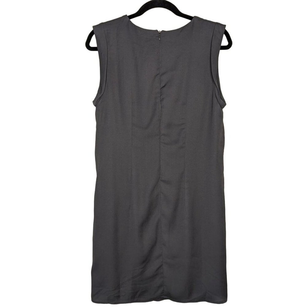 YUMI sleeveless colorful sequin‎ beaded glittery dark gray summer mini dress 6 8 - Picture 2 of 7